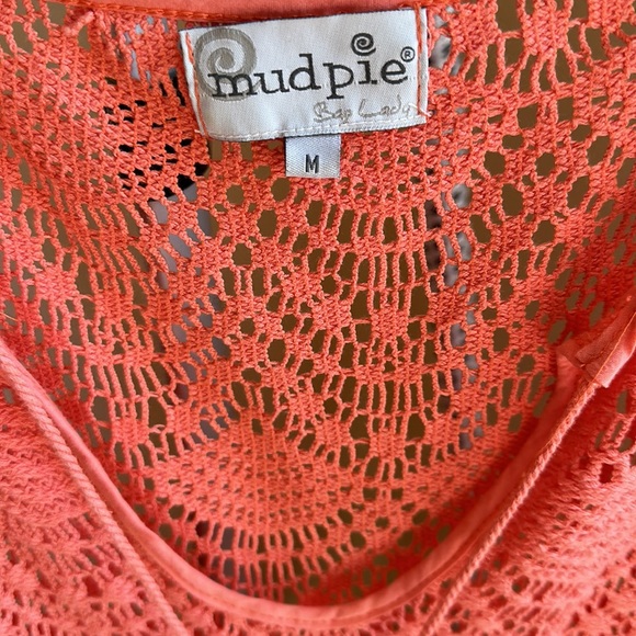 Mud Pie Beach Cover-Up in Coral Size:Medium - Picture 2 of 3
